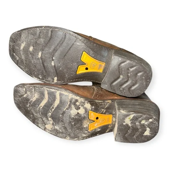 Ariat men’s Brown and Tan Western Cowboy Boots 13D - Picture 4 of 13